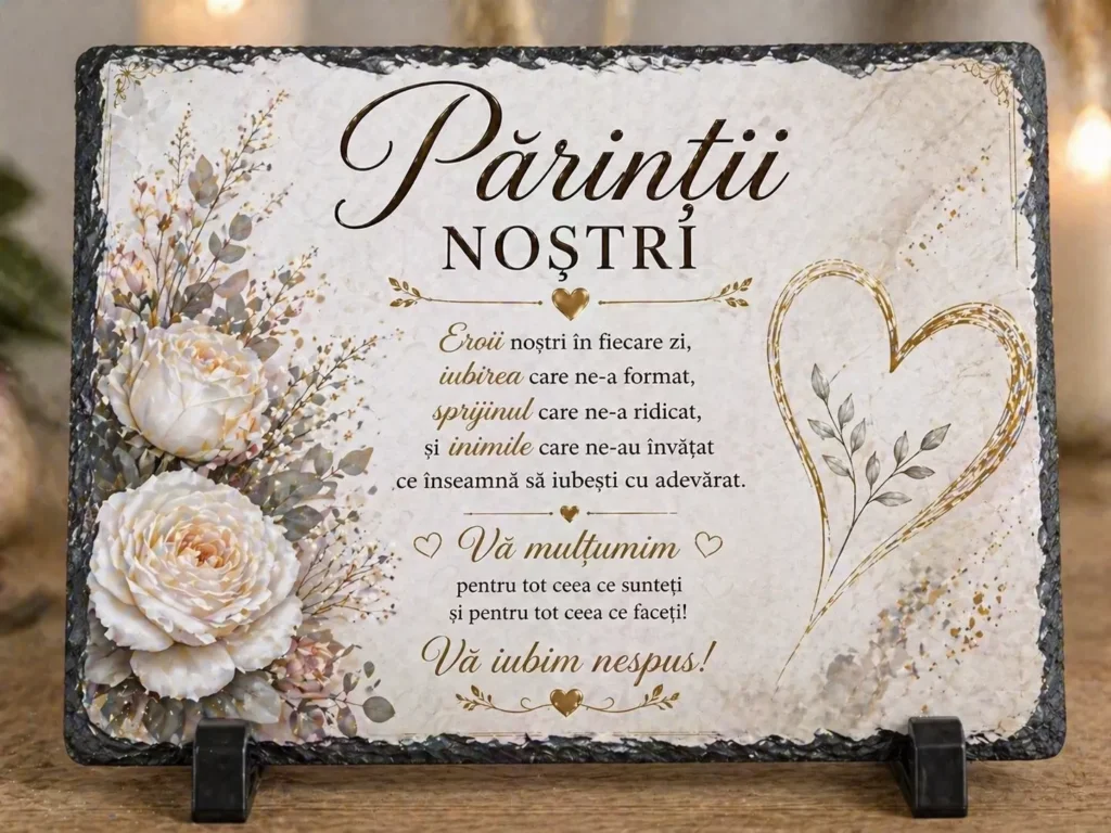 Placă ardezie – Părinții noștri