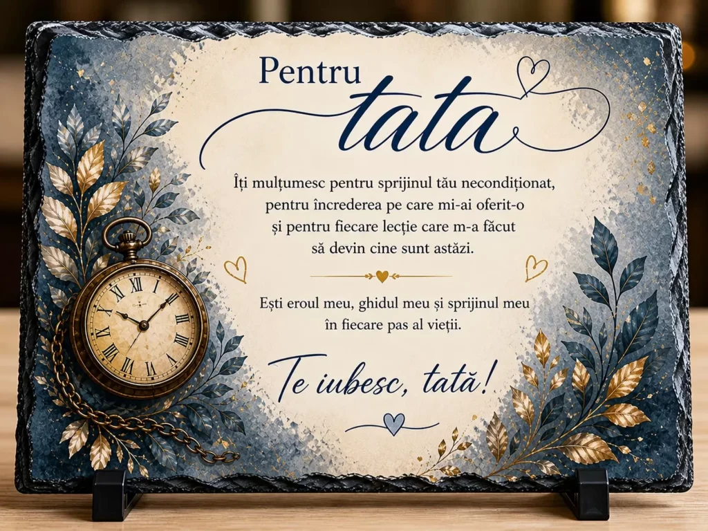 Placă ardezie – pentru tata