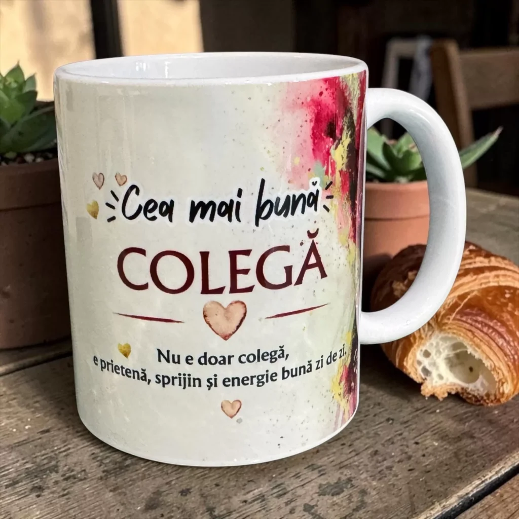 Cană cadou „Cea mai bună COLEGĂ ”