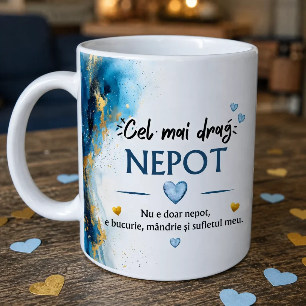 Cană cadou „Cel mai drag NEPOT”