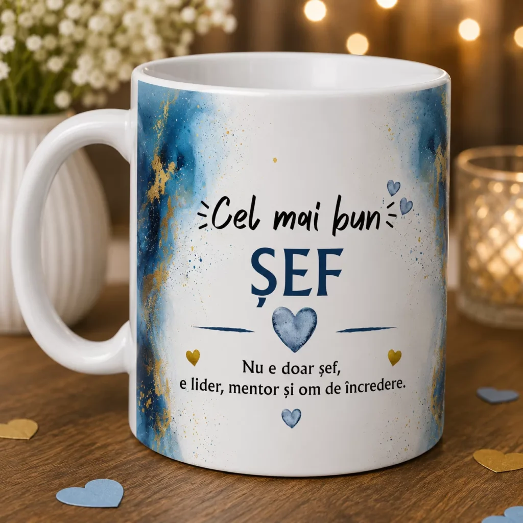 Cană cadou „Cel mai bun ȘEF”