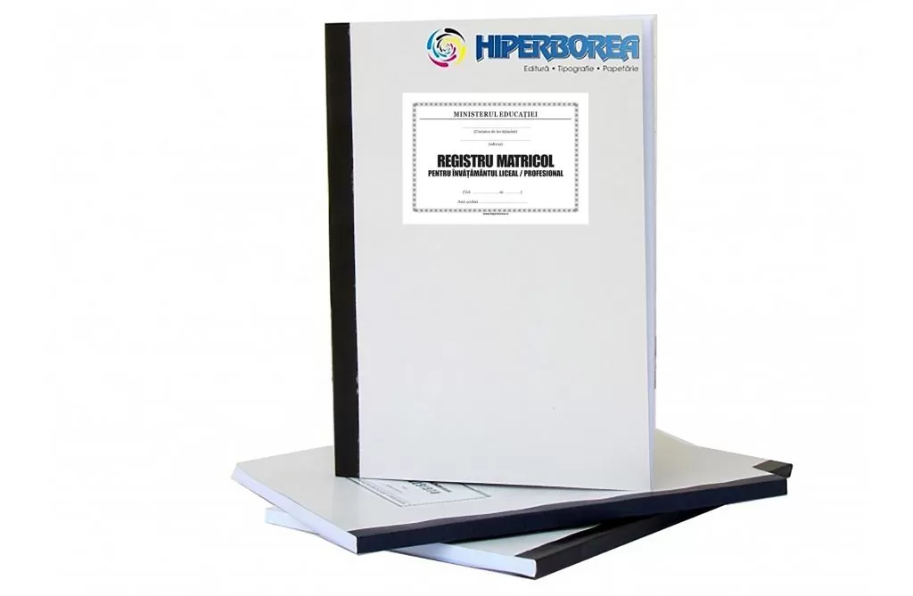 Registru matricol liceal/profesional, coperta carton duplex