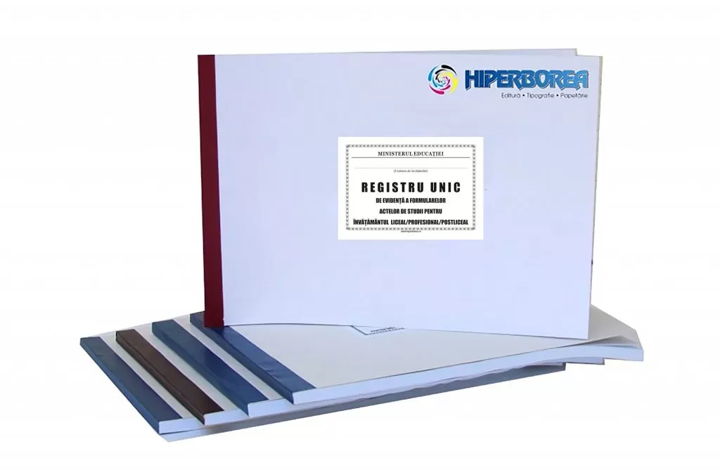 Registru unic de evidență învățământ liceal, coperta carton duplex