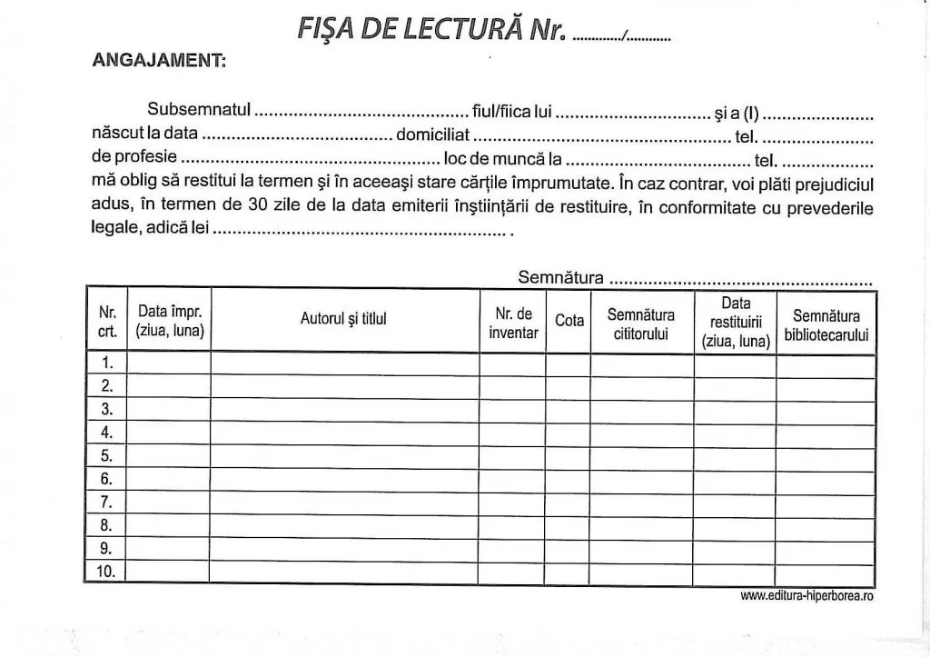 Fişă lectură