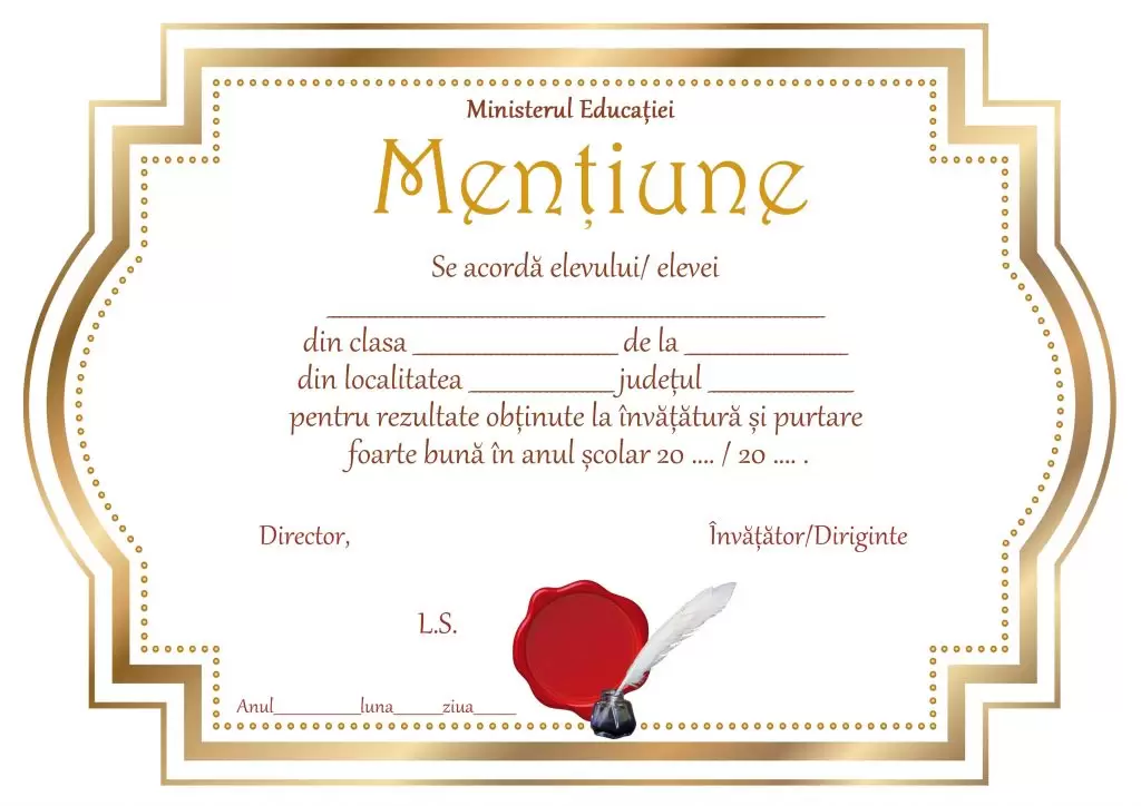 Mentiune, cod: A_46