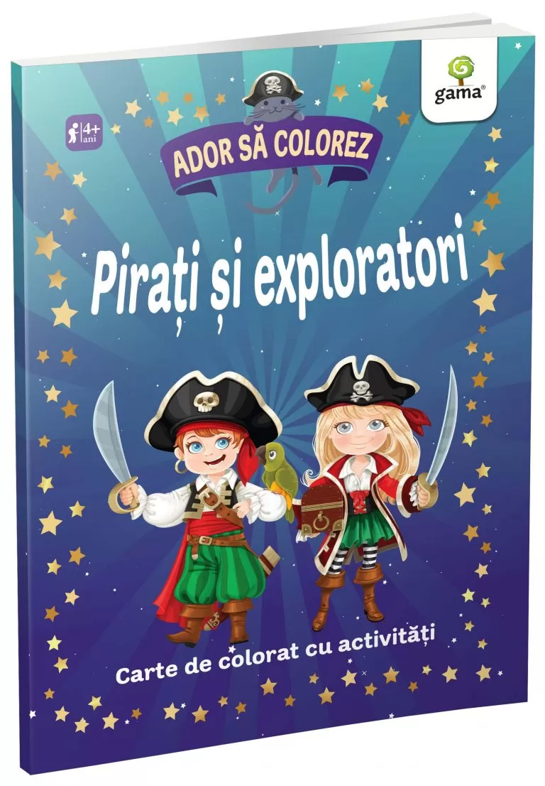 Ador să colorez - Pirați și exploratori