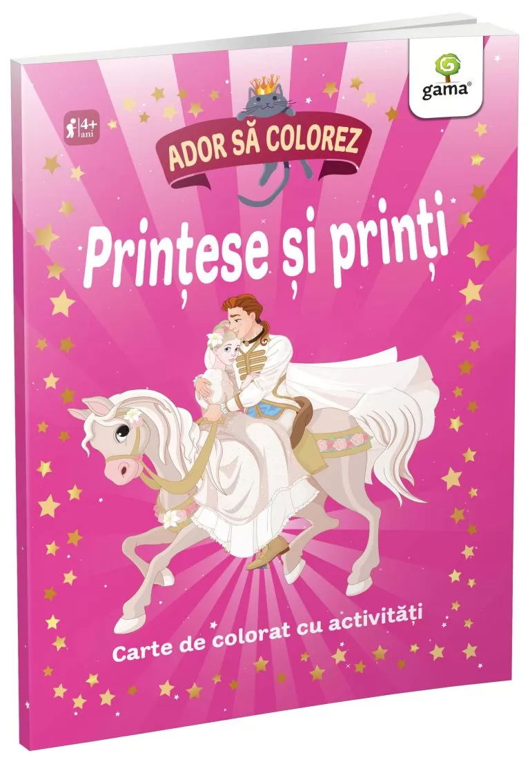 Ador să colorez - Prințese și prinți