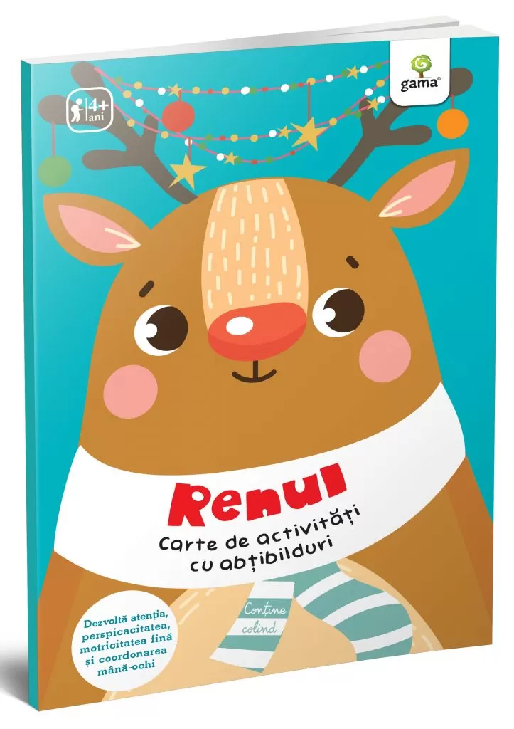 Carte de activități cu abțibilduri - Renul