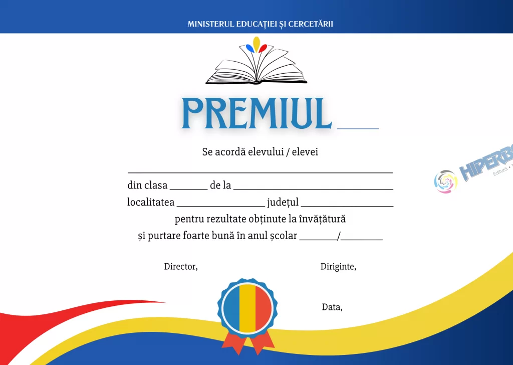 Diplomă Premiu, cod: A_2319