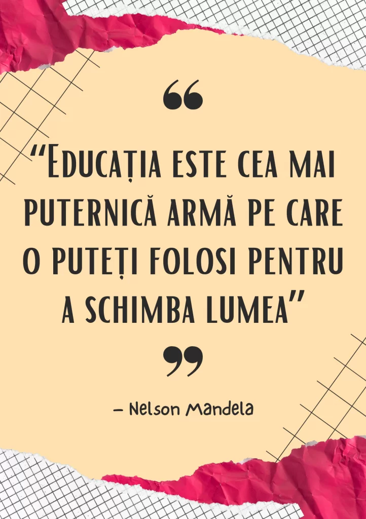 Educația este arma, cod:PM037