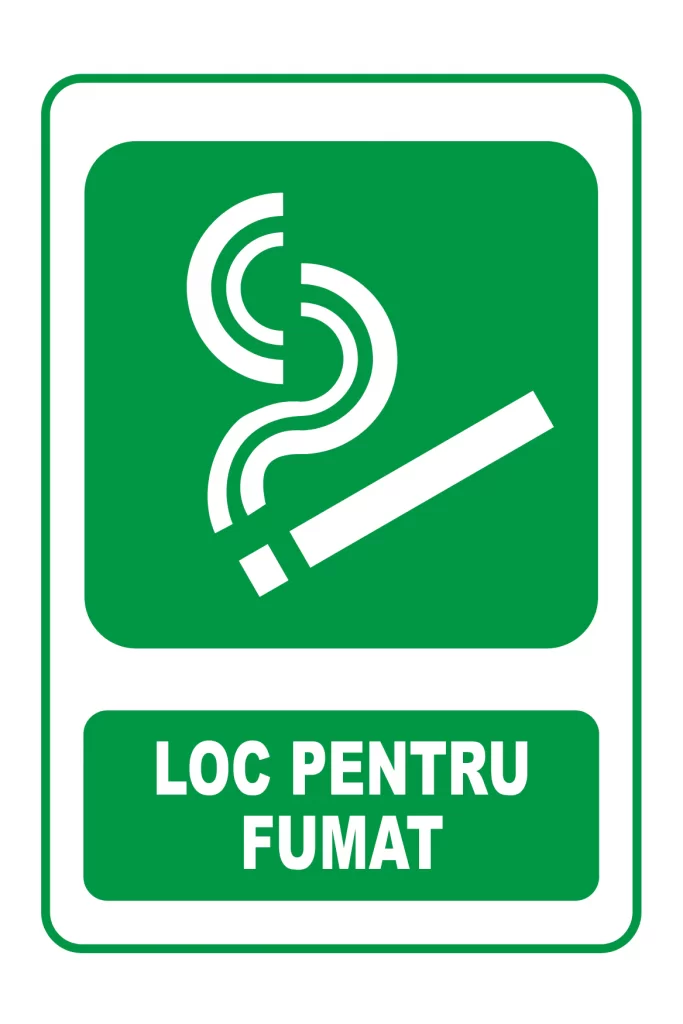Semn indicator - Loc pentru fumat