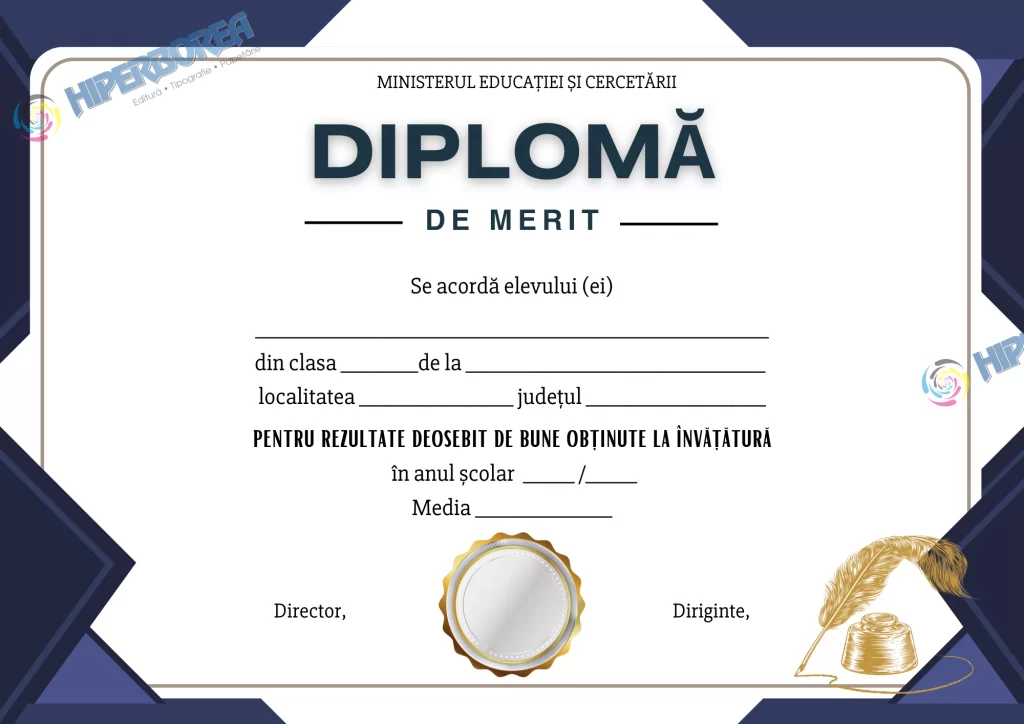 Diplomă de merit, cod: A_2417