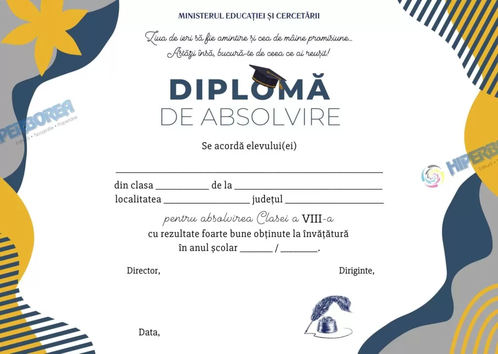 Diplomă de absolvire, cod: A_2414