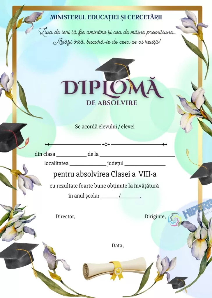 Diplomă de absolvire, cod: A_2416