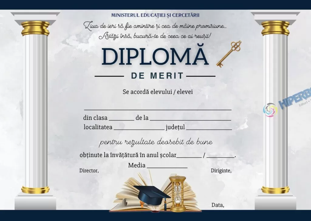 Diplomă de merit, cod: A_2418