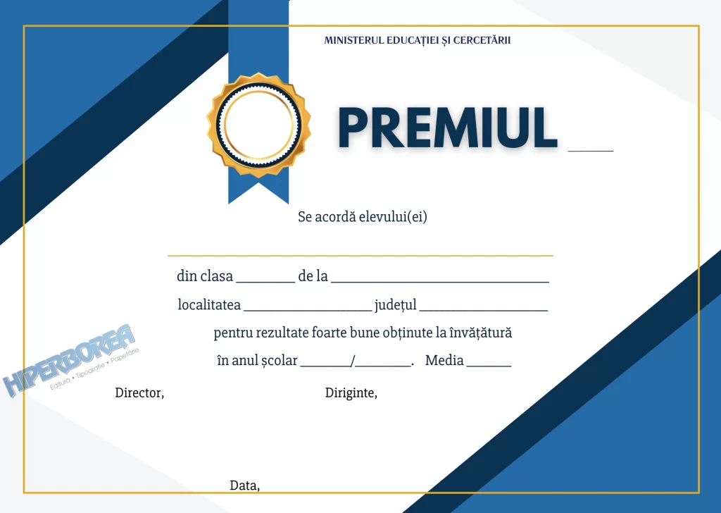 Diplomă Premiu, cod: A_2410
