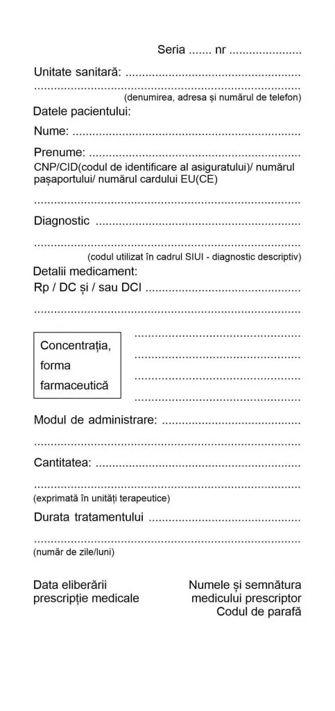 Retete medicale antibiotice și antifungice.