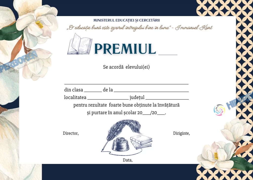 Diplomă Premiu, cod: A_2518