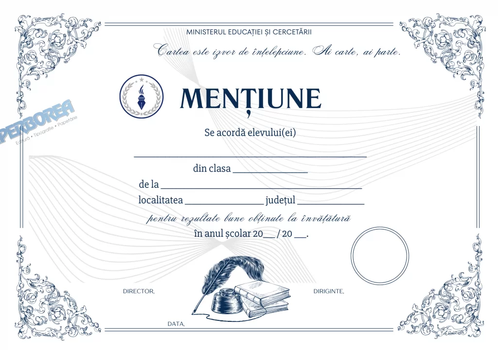 Mențiune – carton special, cod: A_2532