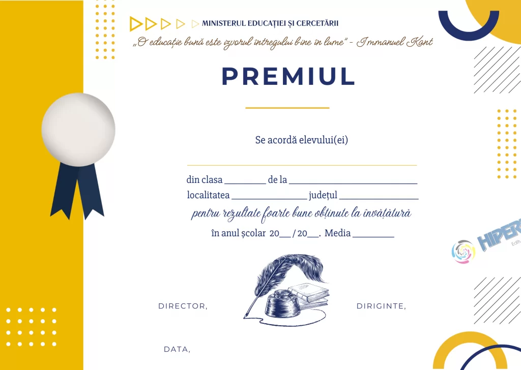 Diplomă Premiu, cod: A_2519