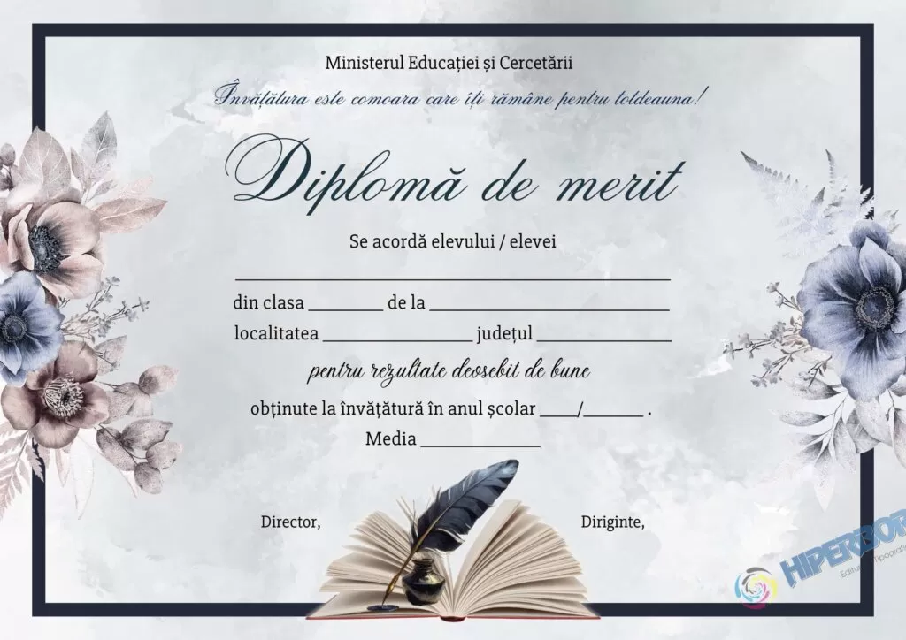 Diplomă de merit, cod: A_2629