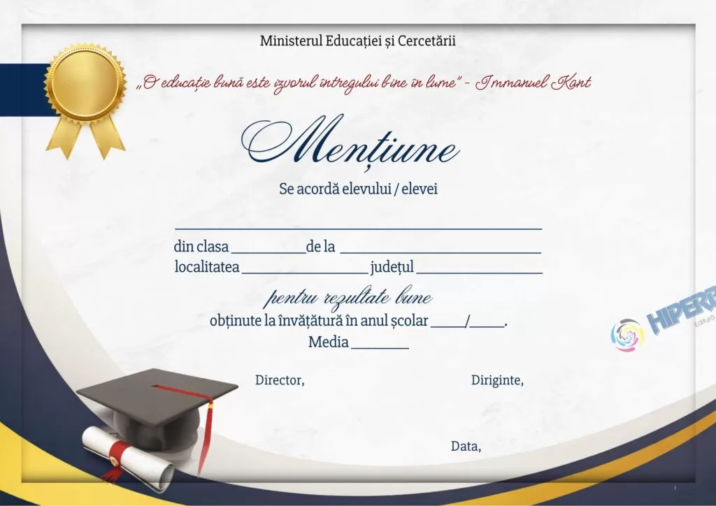Mențiune, cod: A_2621