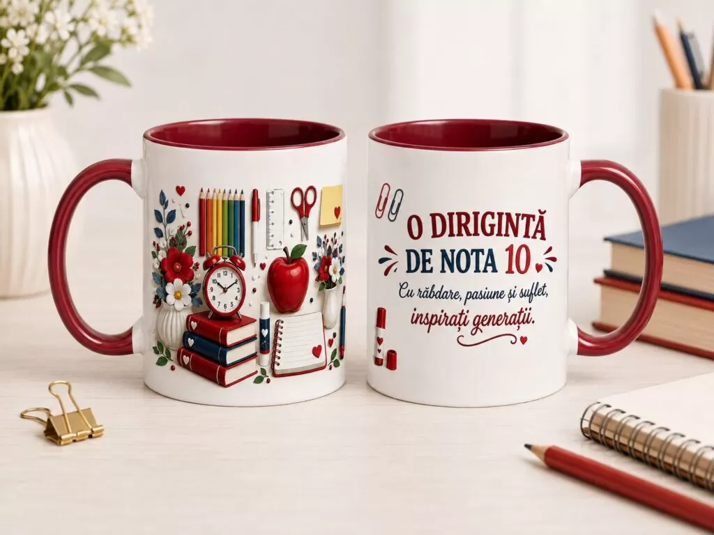 Cană Cadou pentru Dirigintă „O Dirigintă de Nota 10”