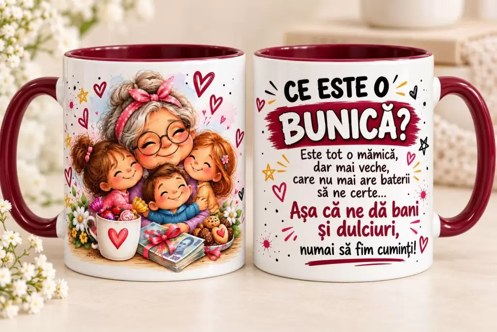 Cană pentru Bunică „Ce Este o Bunică?”