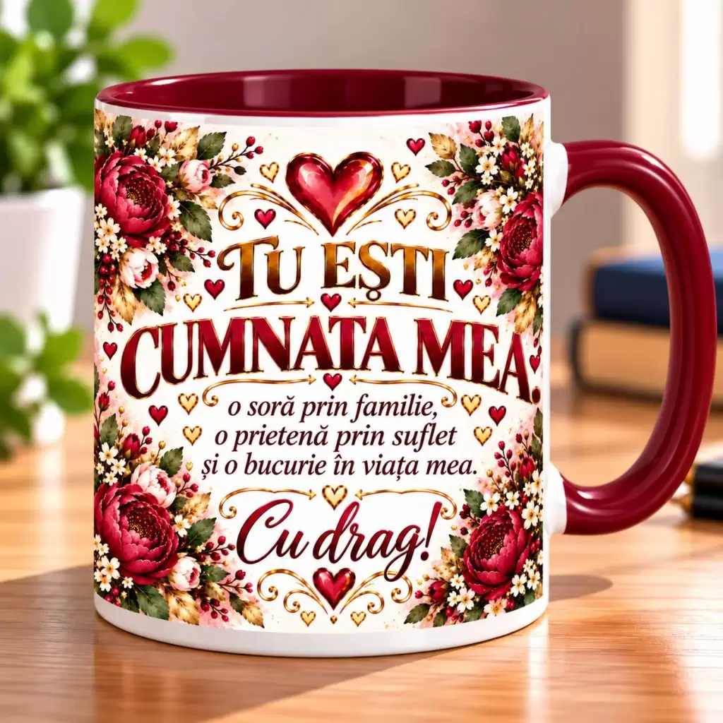 Cană pentru Cumnată „Tu Ești Cumnata Mea”