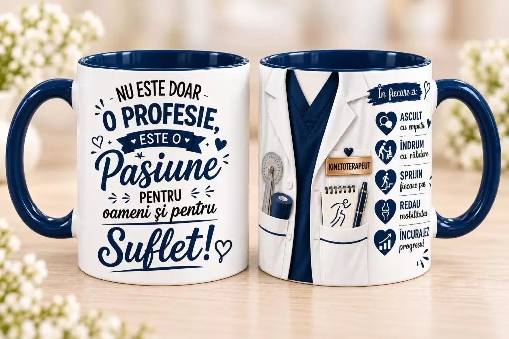 Cană Kinetoterapeut – „Nu Este Doar o Profesie, Este o Pasiune”